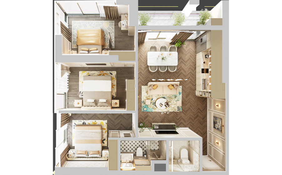 NEWTOWN DIAMOND – TÒA SAPPHIRE: NHẬN BOOKING GIỮ CHỖ CĂN HỘ BIỂN